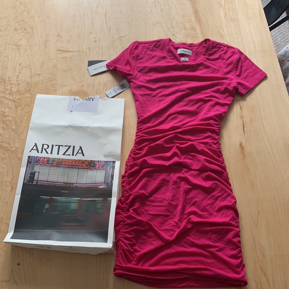 Babaton Granita Pink covet dress xxs